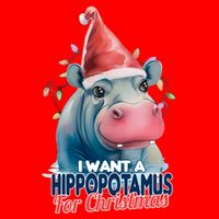 Hippopotamus For Christmas Toddler Hoodie