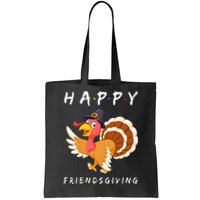 Happy Friendsgiving Cute Turkey Friend Thanksgiving Matching Tote Bag