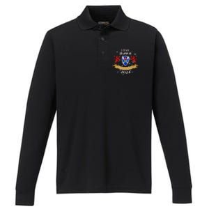 Hannay Family Christmas 2024 Scottish Clan Long Sleeve Performance Long Sleeve Polo