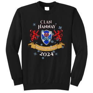 Hannay Family Christmas 2024 Scottish Clan Long Sleeve Sweatshirt