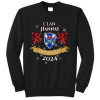 Hannay Family Christmas 2024 Scottish Clan Long Sleeve Sweatshirt