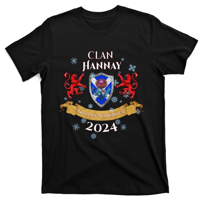 Hannay Family Christmas 2024 Scottish Clan Long Sleeve T-Shirt