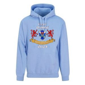 Hannay Family Christmas 2024 Scottish Clan Long Sleeve Unisex Surf Hoodie