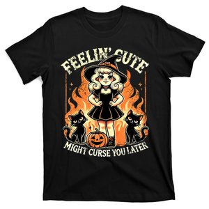 Halloween Feelin Cute Might Curse You Later T-Shirt