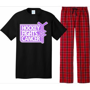 Hockey Fights Cancer Great Gift Pajama Set