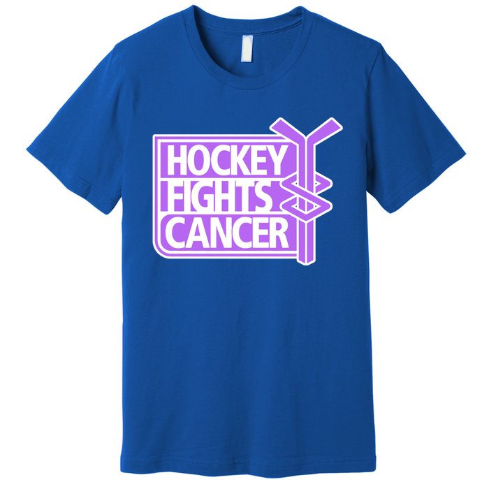 Hockey Fights Cancer Great Gift Premium T-Shirt