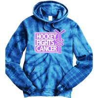 Hockey Fights Cancer Great Gift Tie Dye Hoodie