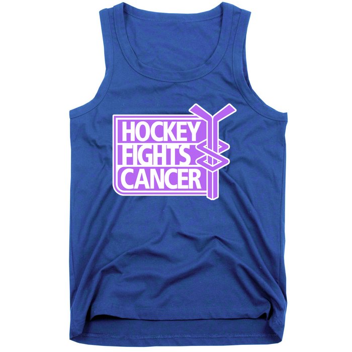 Hockey Fights Cancer Great Gift Tank Top