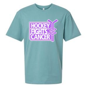 Hockey Fights Cancer Great Gift Sueded Cloud Jersey T-Shirt