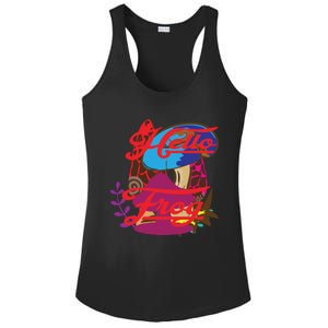 Hello Frog Cute Frog Funny Frog Lover Ladies PosiCharge Competitor Racerback Tank