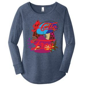 Hello Frog Cute Frog Funny Frog Lover Women's Perfect Tri Tunic Long Sleeve Shirt