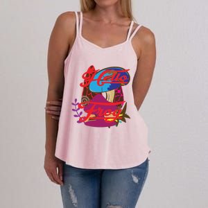 Hello Frog Cute Frog Funny Frog Lover Women's Strappy Tank