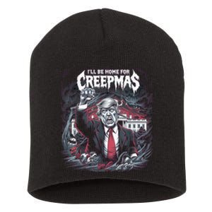 Home For Creepmas Christmas Metalcore Deathcore Donald Trump Short Acrylic Beanie