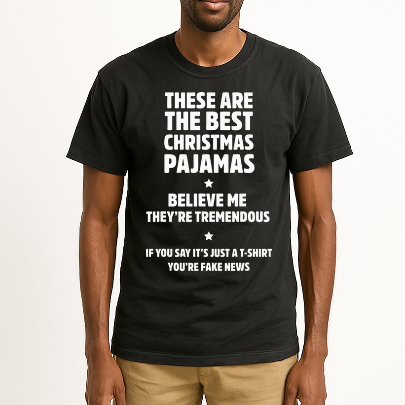 Hilarious Family Christmas Pajama Set Trump Gifts Tall T-Shirt