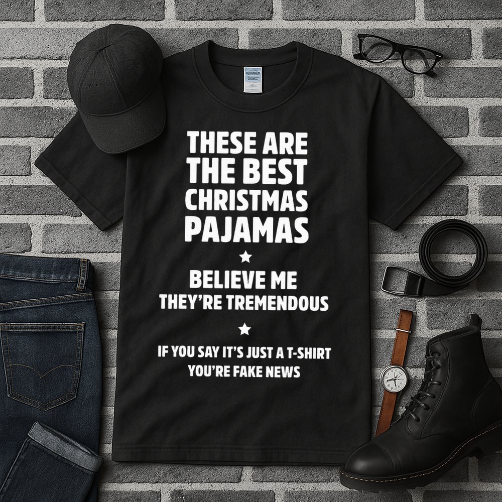 Hilarious Family Christmas Pajama Set Trump Gifts Tall T-Shirt