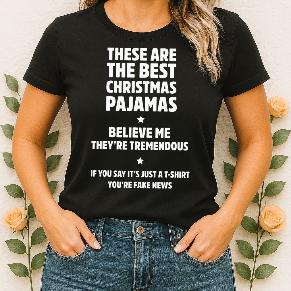 Hilarious Family Christmas Pajama Set Trump Gifts Womens T-Shirt