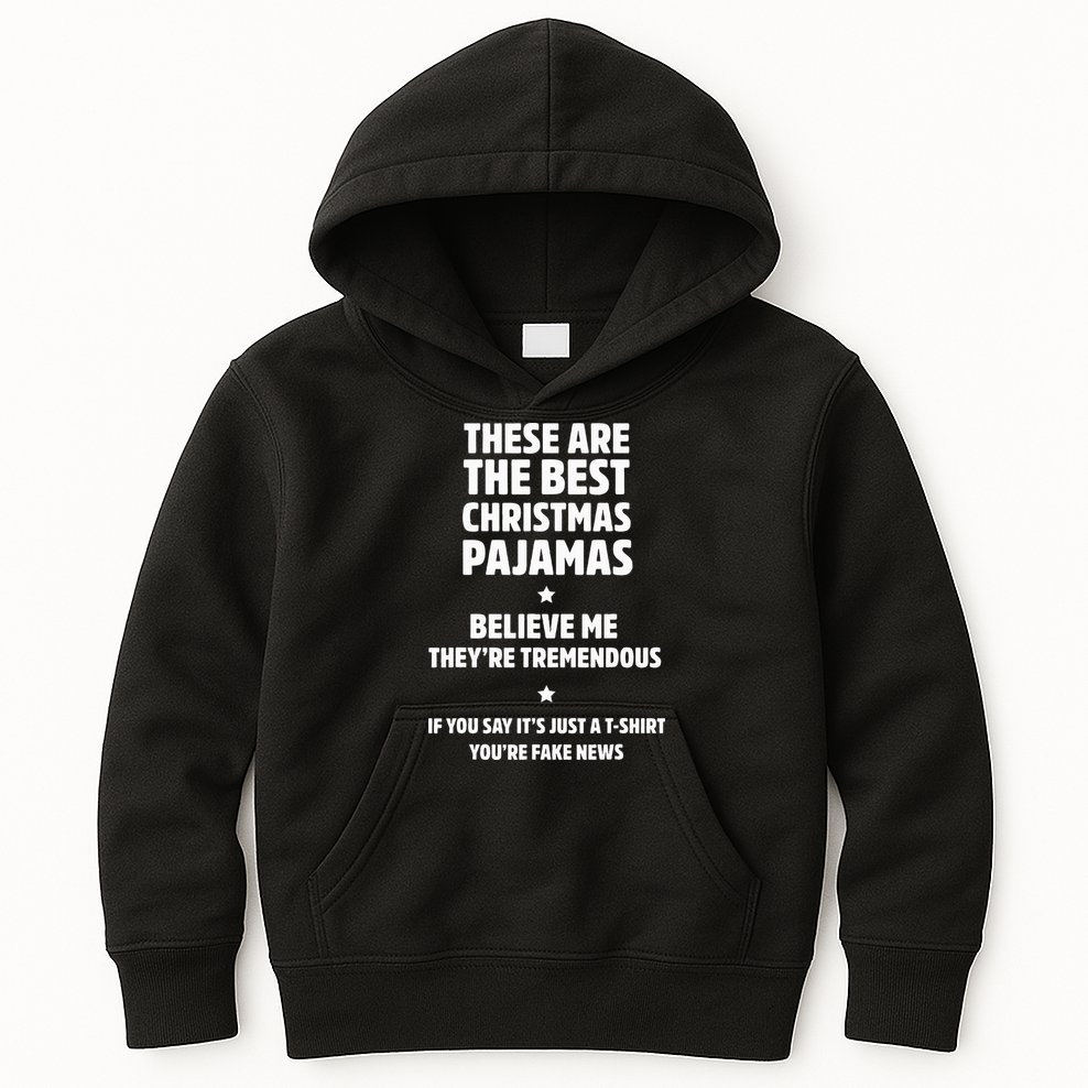 Hilarious Family Christmas Pajama Set Trump Gifts Kids Hoodie