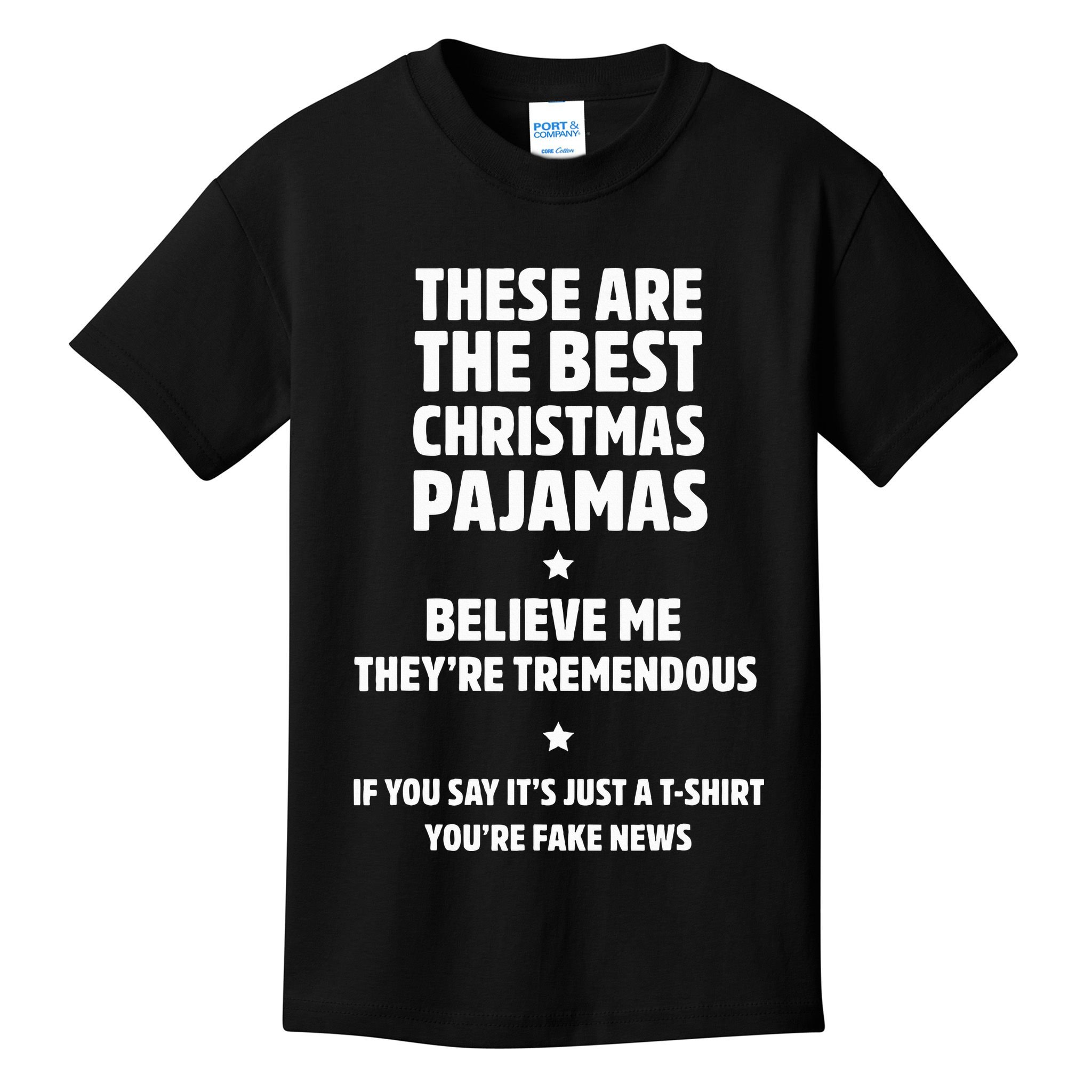 Hilarious Family Christmas Pajama Set Trump Gifts Kids T-Shirt