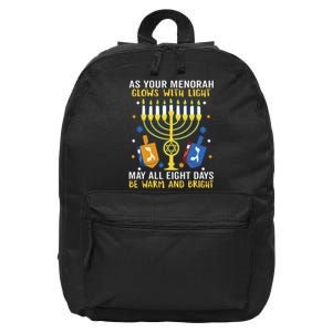 Hanukkah funny chrismas holiday  16 in Basic Backpack