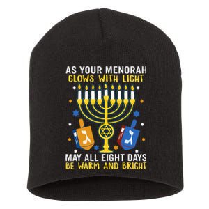 Hanukkah funny chrismas holiday  Short Acrylic Beanie