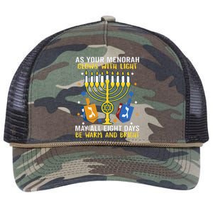 Hanukkah funny chrismas holiday  Retro Rope Trucker Hat Cap