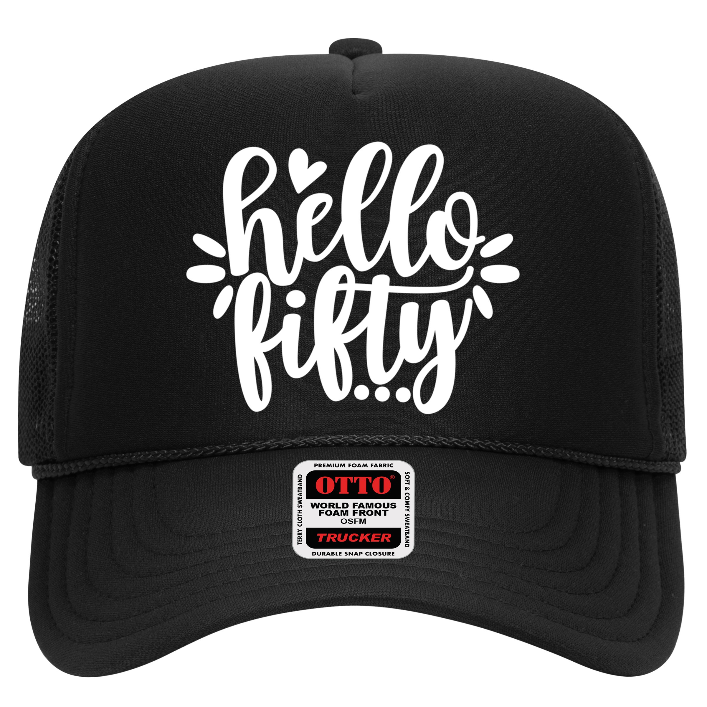 Hello Fifty Cute Hello Fifty Squad 50th Birthday Cute Gift Hat