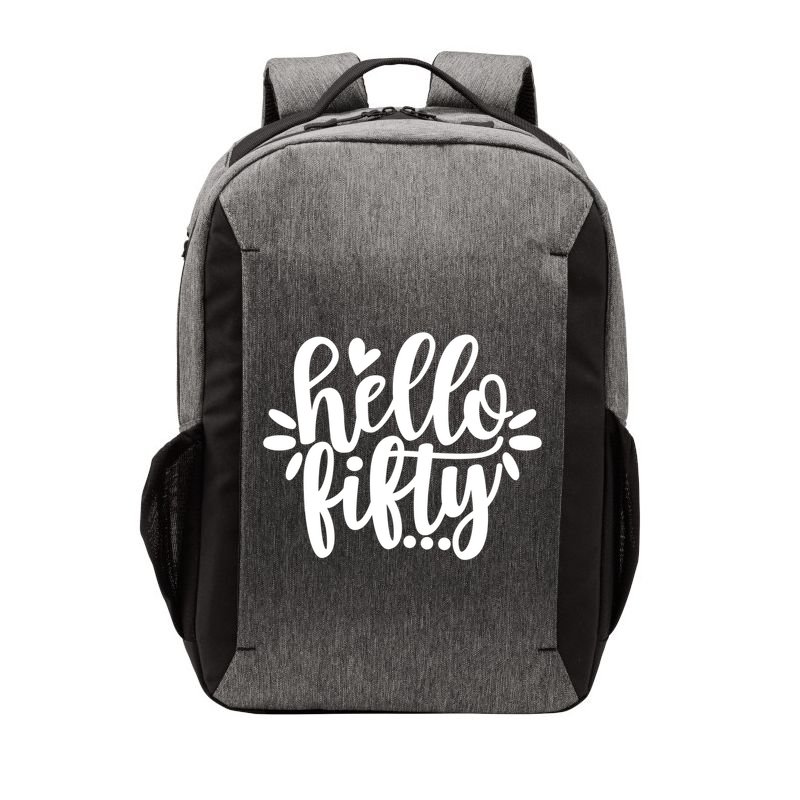 Hello Fifty Cute Hello Fifty Squad 50th Birthday Cute Gift Vector Backpack