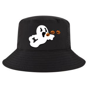 Halloween Funny Costume Ghost Eating Pumpkin Gaming Squad Funny Gift Cool Comfort Performance Bucket Hat