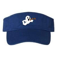 Halloween Funny Costume Ghost Eating Pumpkin Gaming Squad Funny Gift Valucap Bio-Washed Visor