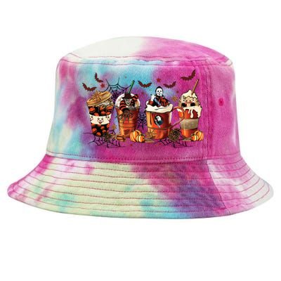 Halloween Fall Coffee Tie-Dyed Bucket Hat