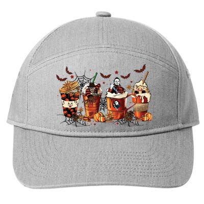 Halloween Fall Coffee 7-Panel Snapback Hat