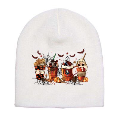 Halloween Fall Coffee Short Acrylic Beanie