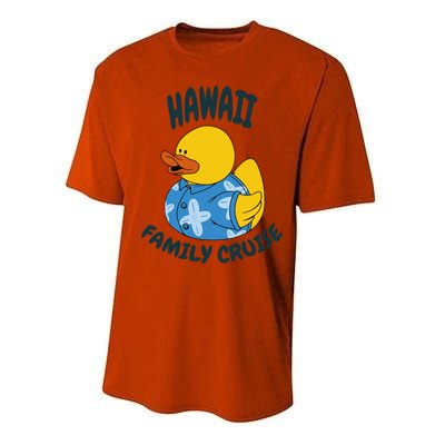 Hawaii Family Cruise Duck Matching Gift Performance Sprint T-Shirt