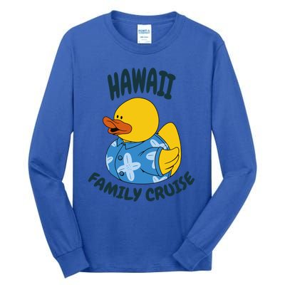 Hawaii Family Cruise Duck Matching Gift Tall Long Sleeve T-Shirt