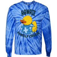 Hawaii Family Cruise Duck Matching Gift Tie-Dye Long Sleeve Shirt