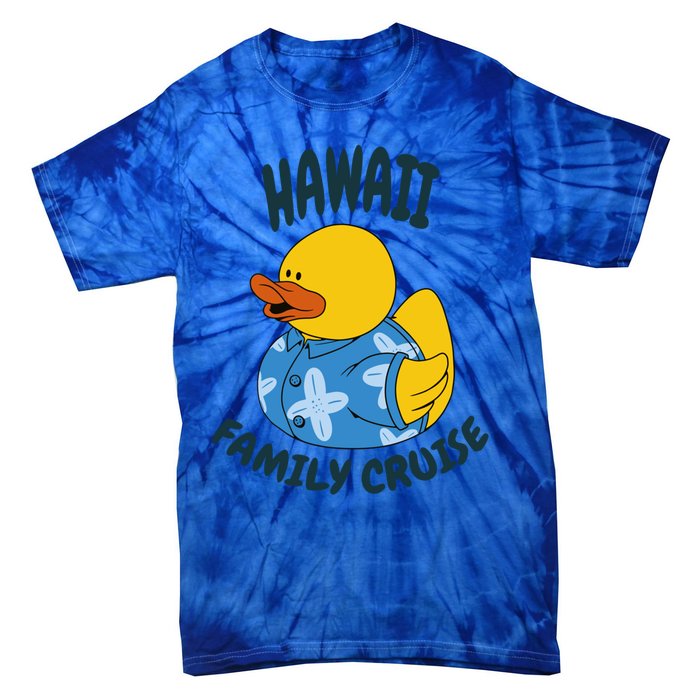 Hawaii Family Cruise Duck Matching Gift Tie-Dye T-Shirt