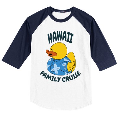 Hawaii Family Cruise Duck Matching Gift Baseball Sleeve Shirt