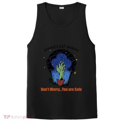Halloween Funny Cute Gift Zombies Eat Brains Gory Hand Gift PosiCharge Competitor Tank
