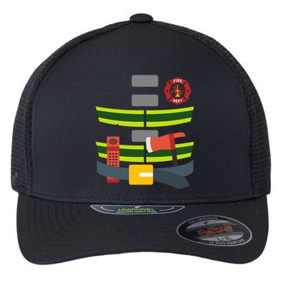 Halloween Firefighter Costume Cool Gift Flexfit Unipanel Trucker Cap