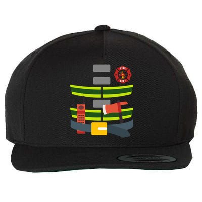 Halloween Firefighter Costume Cool Gift Wool Snapback Cap