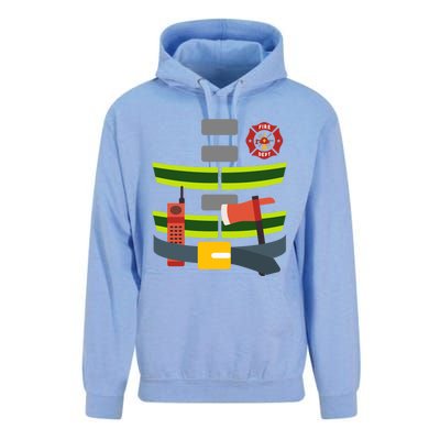 Halloween Firefighter Costume Cool Gift Unisex Surf Hoodie