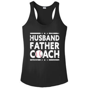 Husband Father Coach Sports Fan Best Dad Ever Fathers Day Cute Gift Ladies PosiCharge Competitor Racerback Tank