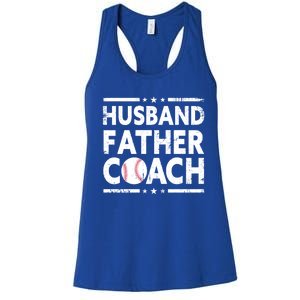 Husband Father Coach Sports Fan Best Dad Ever Fathers Day Cute Gift Women's Racerback Tank