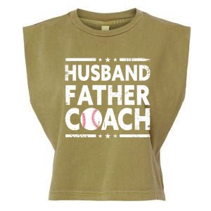 Husband Father Coach Sports Fan Best Dad Ever Fathers Day Cute Gift Garment-Dyed Women's Muscle Tee