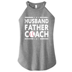 Husband Father Coach Sports Fan Best Dad Ever Fathers Day Cute Gift Women's Perfect Tri Rocker Tank