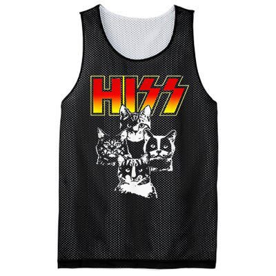 HISS Funny Cute Cat Mom Kitten Cats Lover Rock Mesh Reversible Basketball Jersey Tank