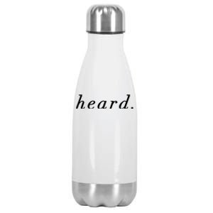 Heard Funny Chef Funny Restaurant Slang Lingo Chef Cooking Cute Gift Stainless Steel Insulated Water Bottle