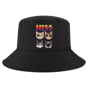 Hiss Funny Cats Kittens Rock Rockin Cool Comfort Performance Bucket Hat