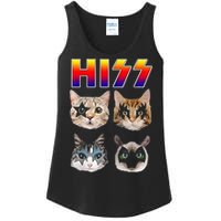 Hiss Funny Cats Kittens Rock Rockin Ladies Essential Tank