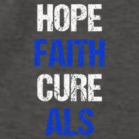 Hope Faith Cure ALS Awareness Vector Backpack